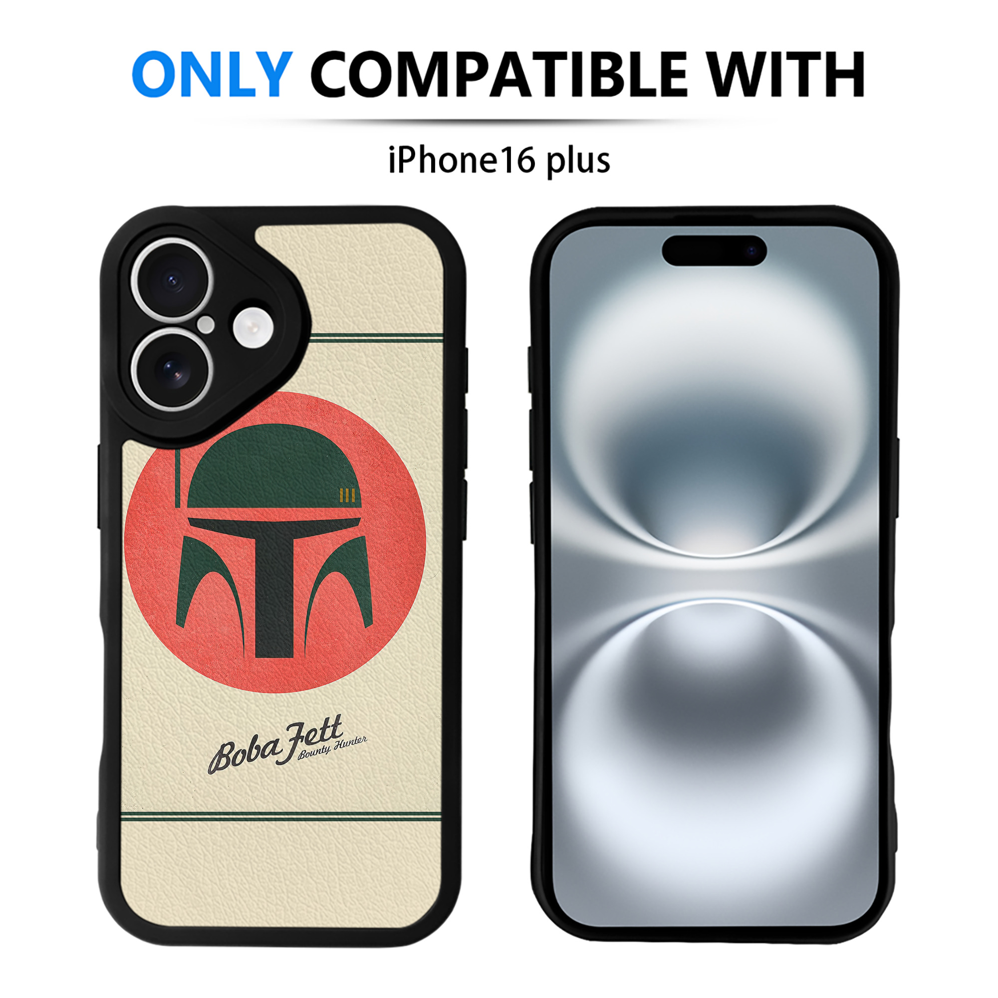 （画像用） スター・ウォーズ Star Wars 【iPhone 16シリーズ対応】シリコンスマホケース（レザー調） 材質：シリコン